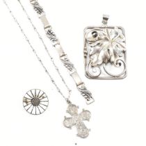 DANISH SILVER & WHITE METAL JEWELLERY