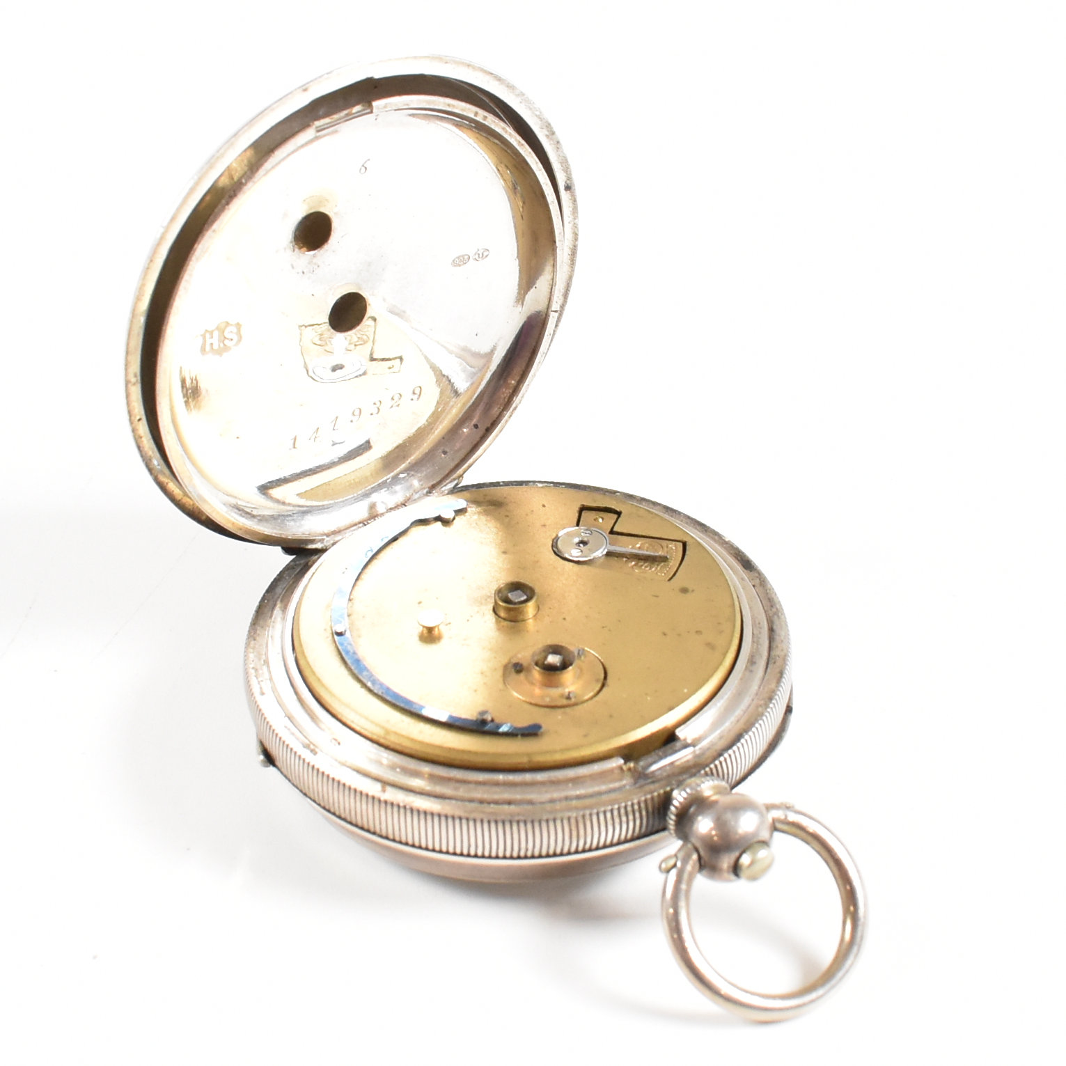 OPEN FACED SILVER 925 H SAMUEL POCKET WATCH - Image 5 of 8