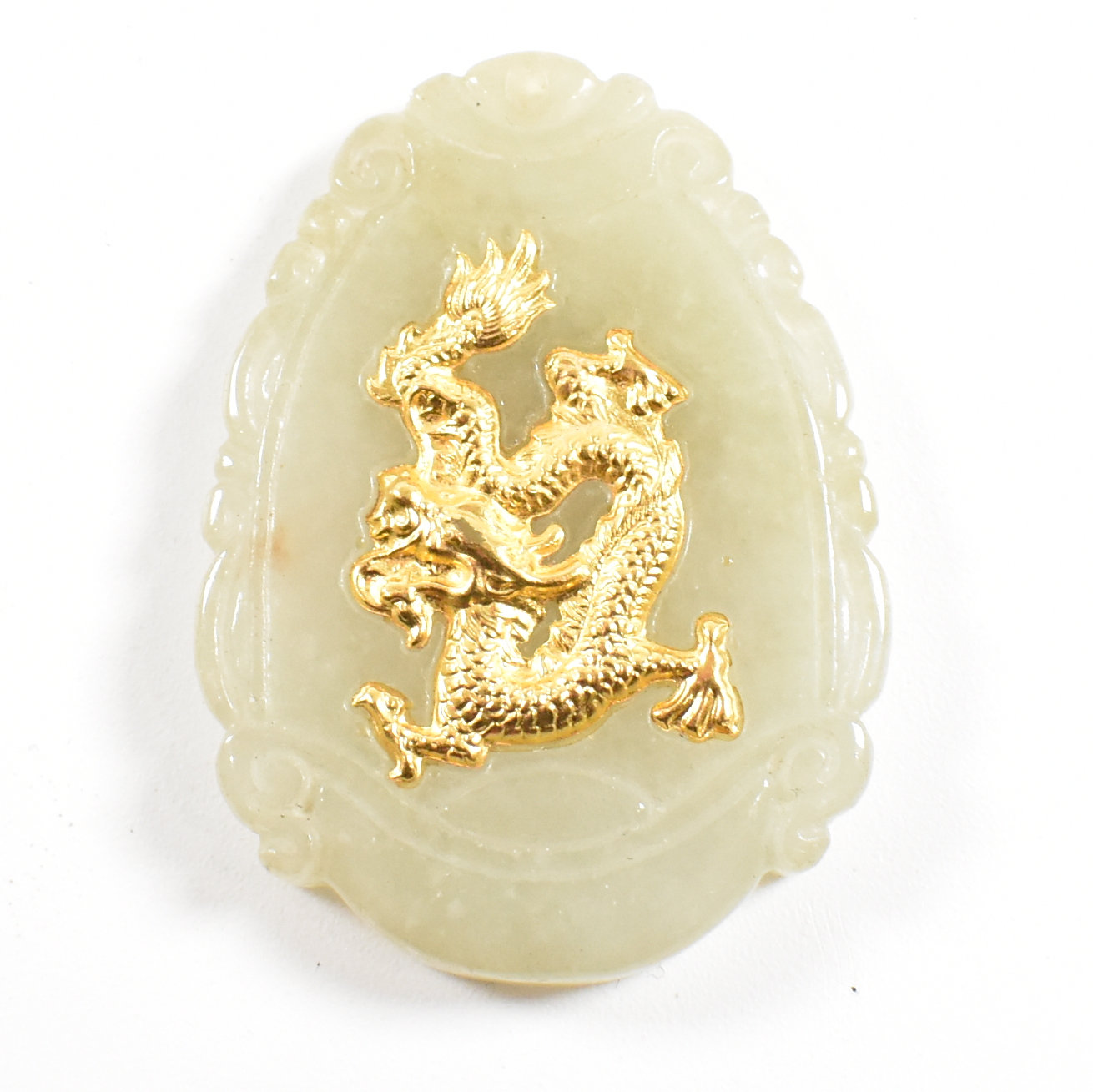 CHINESE JADE NECKLACE PENDANT - Image 2 of 6