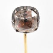 19TH CENTURY QUARTZ BLACK DOT STICK PIN