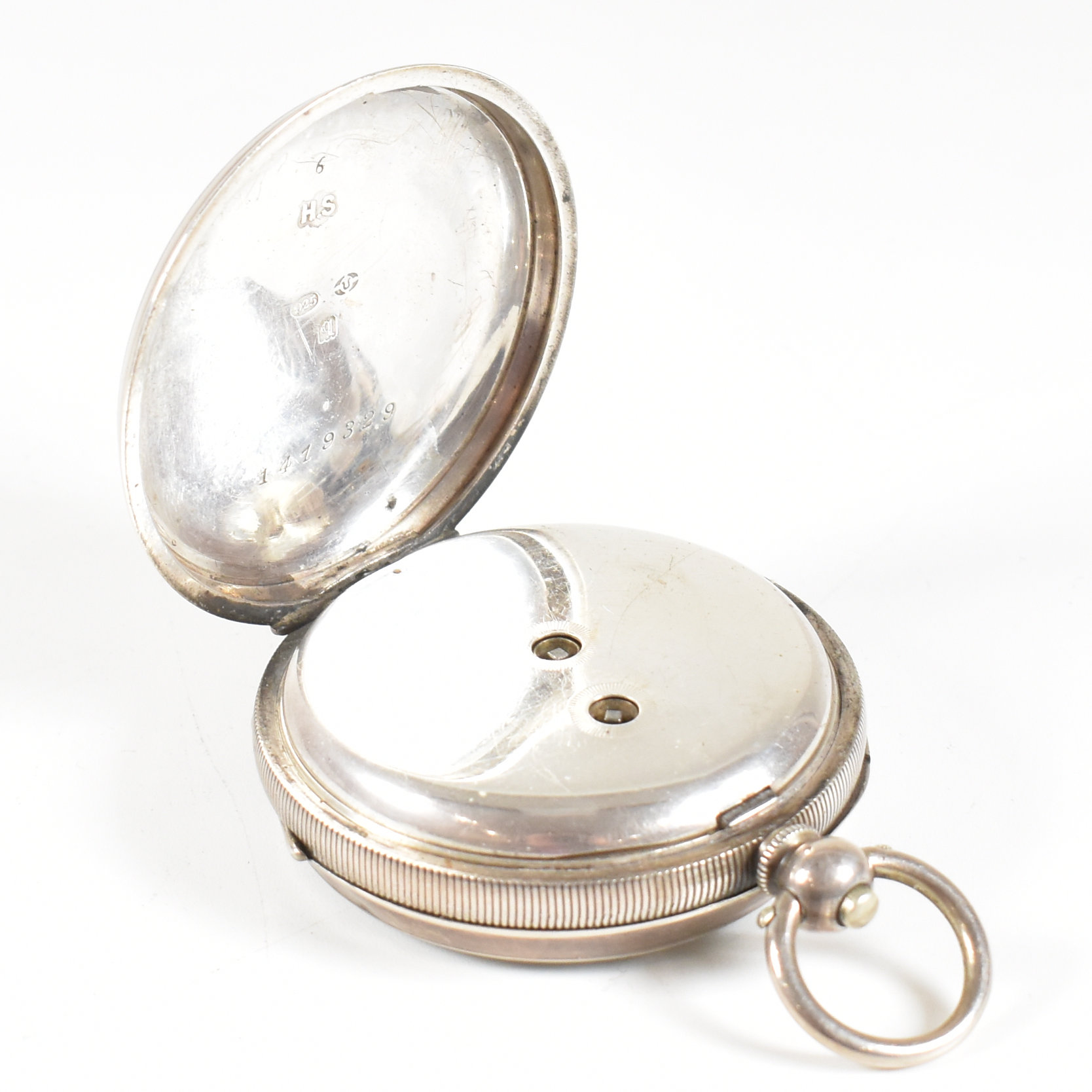 OPEN FACED SILVER 925 H SAMUEL POCKET WATCH - Image 3 of 8