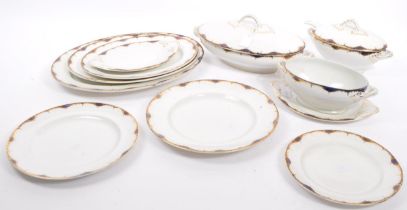 COLLECTION OF COPELAND STYLE TAZZAS & PORCELAIN PLATES