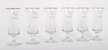 COLLECTION OF VINTAGE 20TH CENTURY PONY DRINKING GLASSES