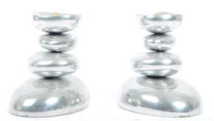 PAIR OF CONTEMPORARY MICHAEL ARAM CANDLE STICK HOLDERS