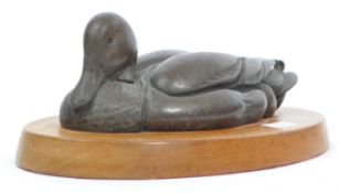 19TH CENTURY JAPANESE CHINESE QING DYNASTY BRONZE DUCK
