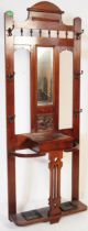 VICTORIAN 19TH CENTURY MAHOGANY HALLSTAND