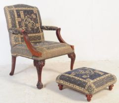EARLY 20TH CENTURY LOUNGE FIRESIDE ARMCHAIR