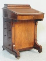 VICTORIAN WALNUT DAVENPORT WRITING DESK