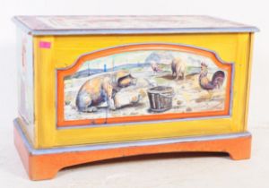 VINTAGE HAND PAINTED BLANKET BOX / CHEST