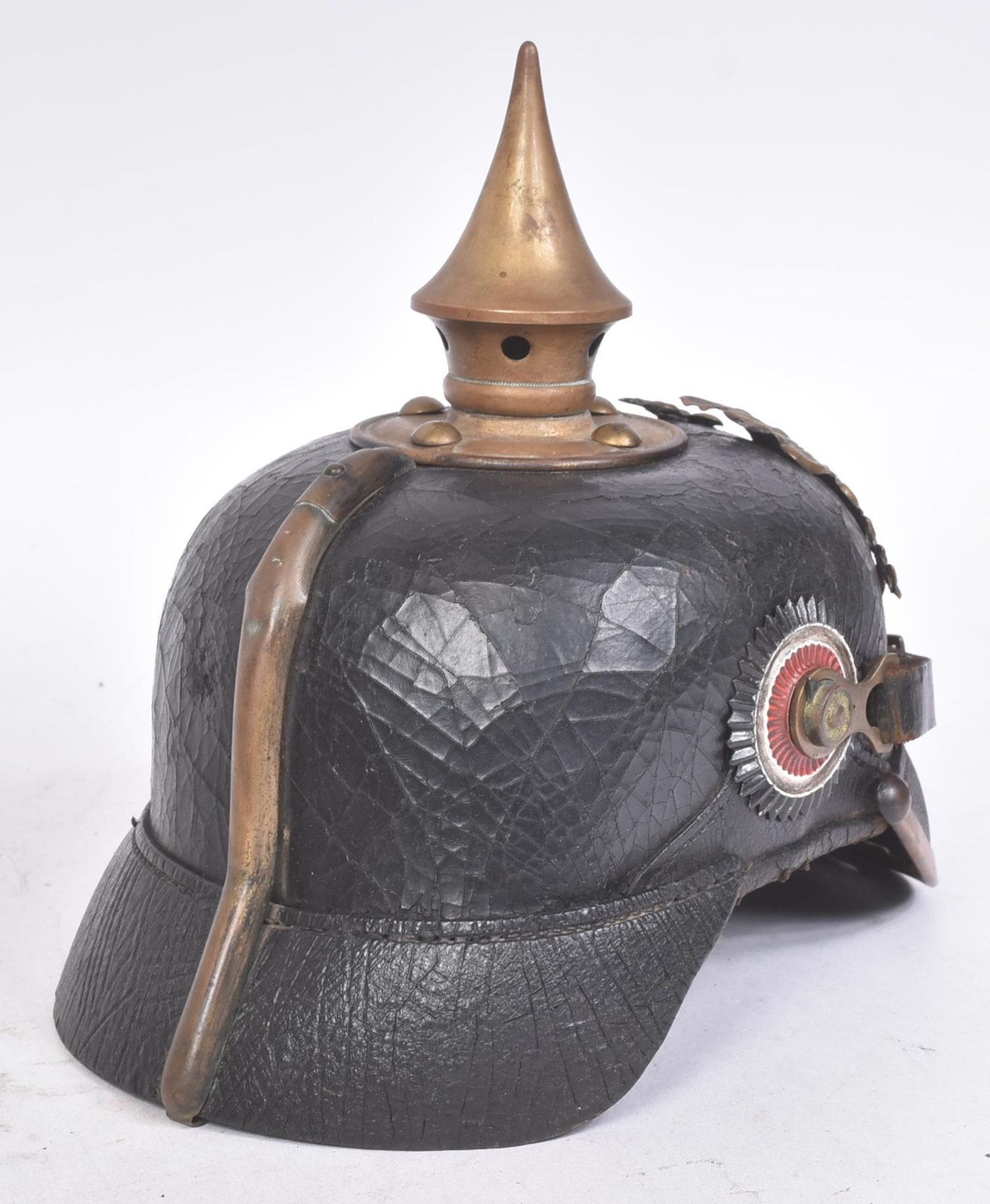 WWI IMPERIAL GERMAN ARMY PICKELHAUBE HELMET - Bild 4 aus 5