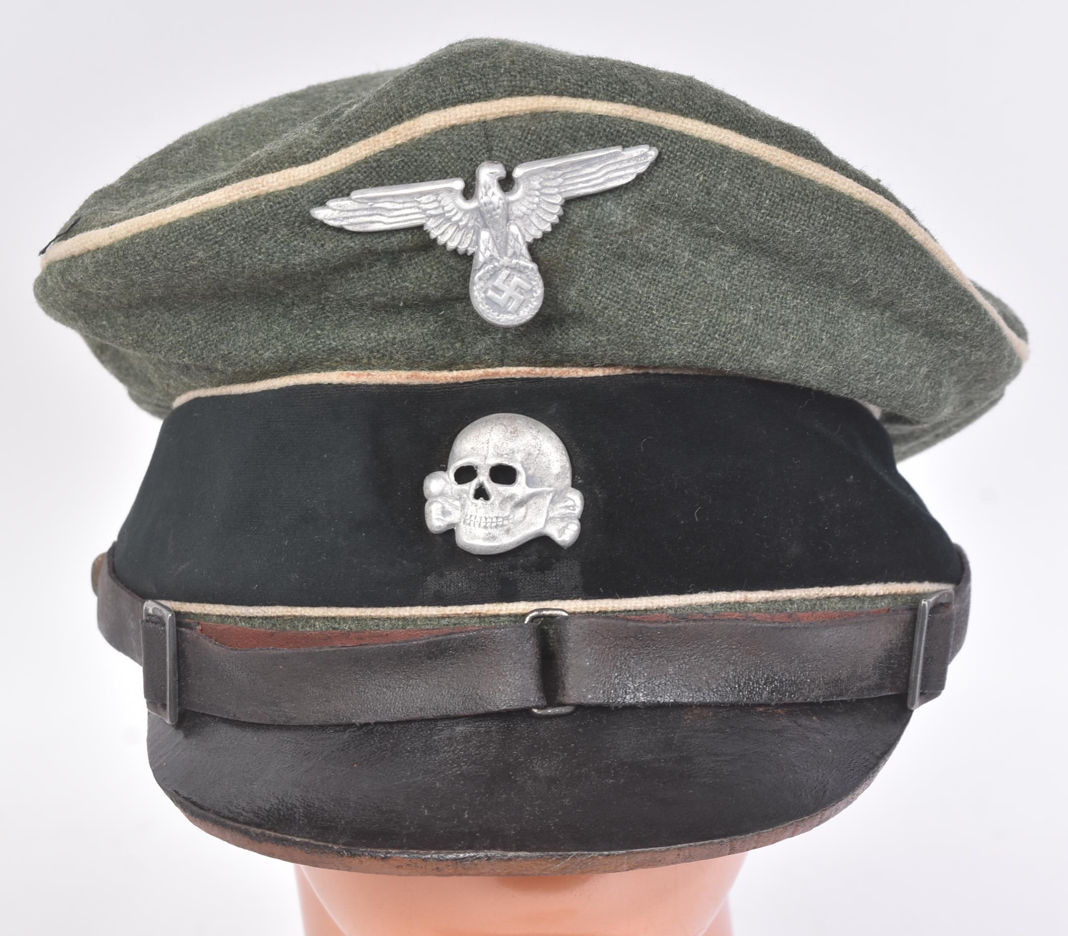 WWII SECOND WORLD WAR GERMAN WAFFEN SS CAP - Image 2 of 5