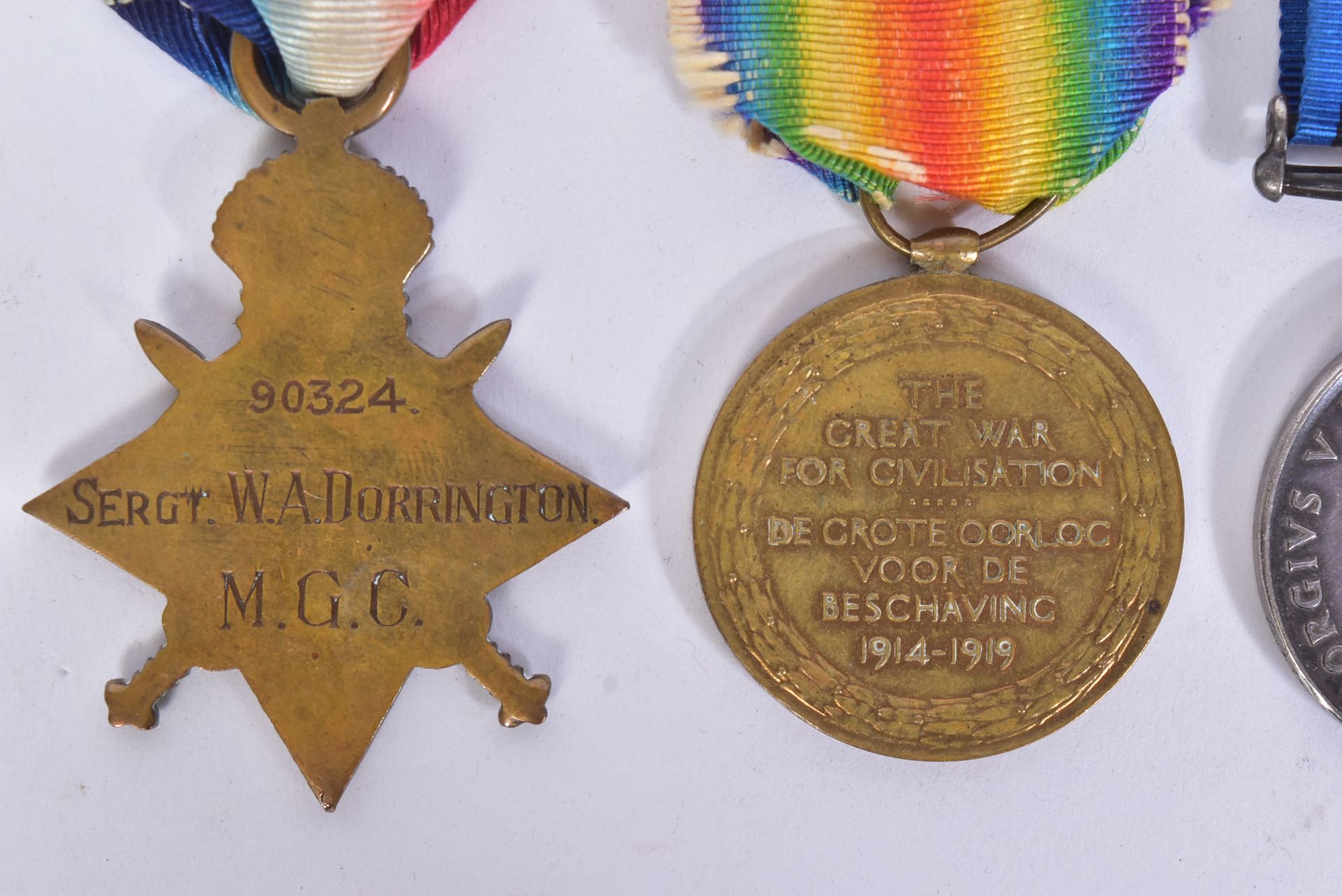 WWI FIRST & WWII MEDAL GROUP - SERGEANT IN THE MACHINE GUN CORPS - Bild 4 aus 8