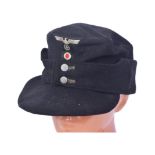 WWII SECOND WORLD WAR GERMAN NCO PANZER M43 FIELD CAP