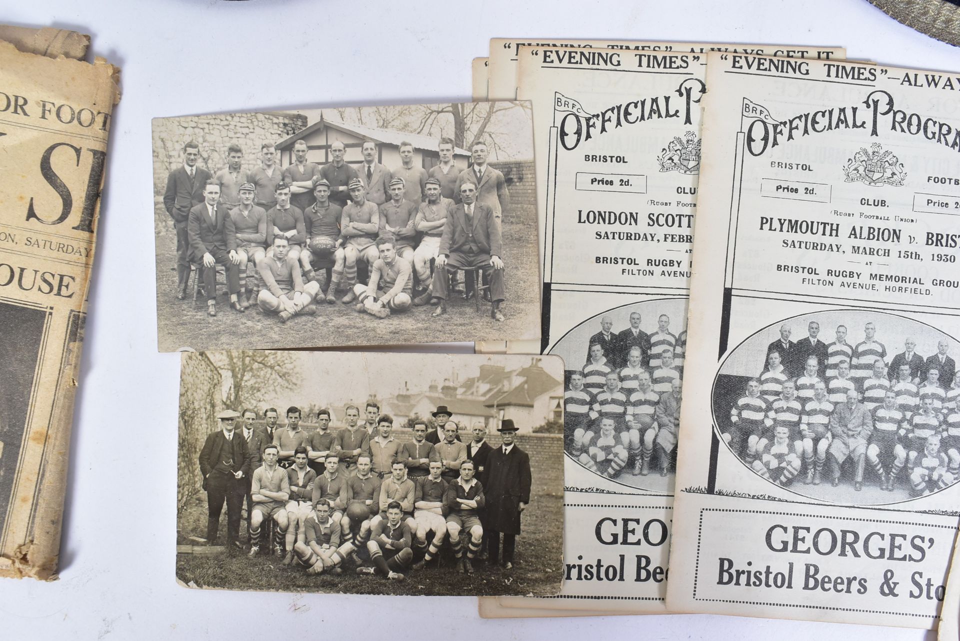 RUGBY - ORIGINAL 1920S RUGBY FOOTBALL CAPS FOR TERRY BABINGTON - Bild 5 aus 7