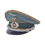 WWII SECOND WORLD WAR GERMAN CAVALRY OFFICERS VISOR CAP