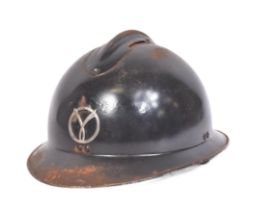 WWII SECOND WORLD WAR FRENCH MILICE HELMET