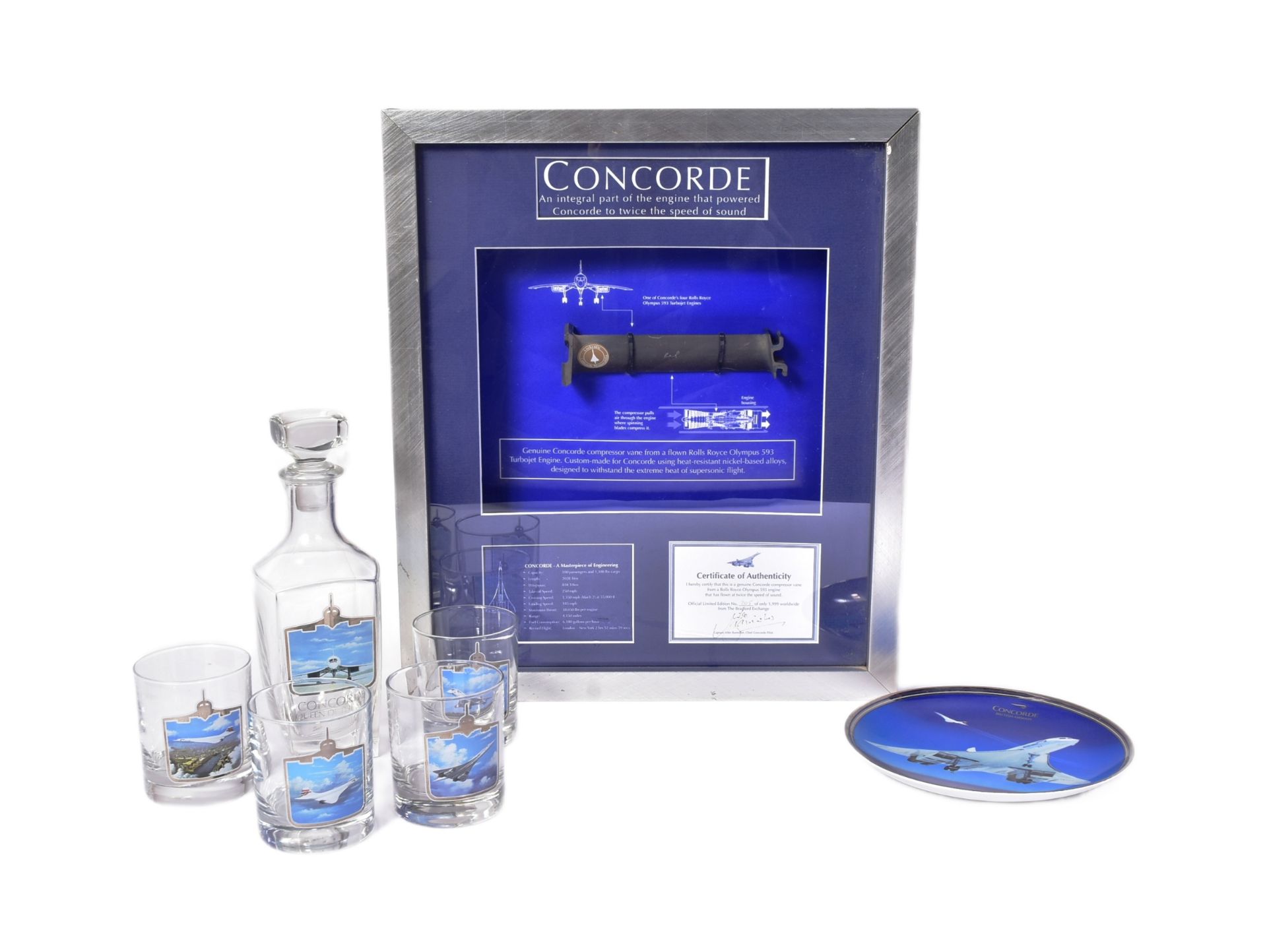 CONCORDE - GENUINE COMPRESSOR VANE & GLASS DECANTER SET
