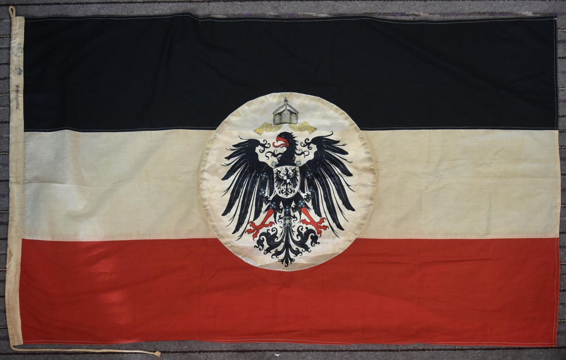 WWI FIRST WORLD WAR IMPERIAL GERMAN EMPIRE COLONIAL WAR FLAG - Bild 2 aus 5