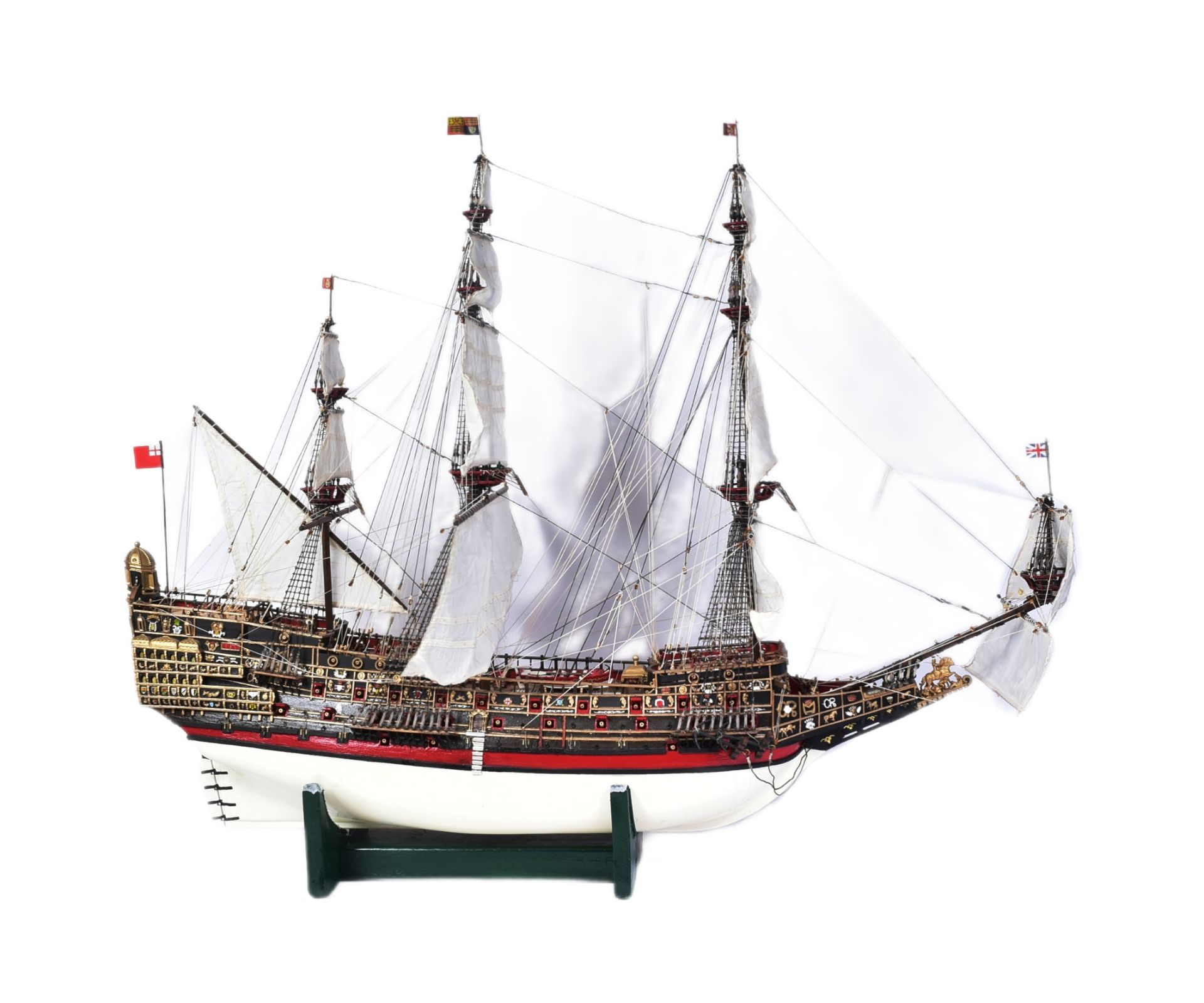 HMS SOVEREIGN OF THE SEAS - MUSEUM QUALITY SCRATCH BUILT WOODEN MODEL