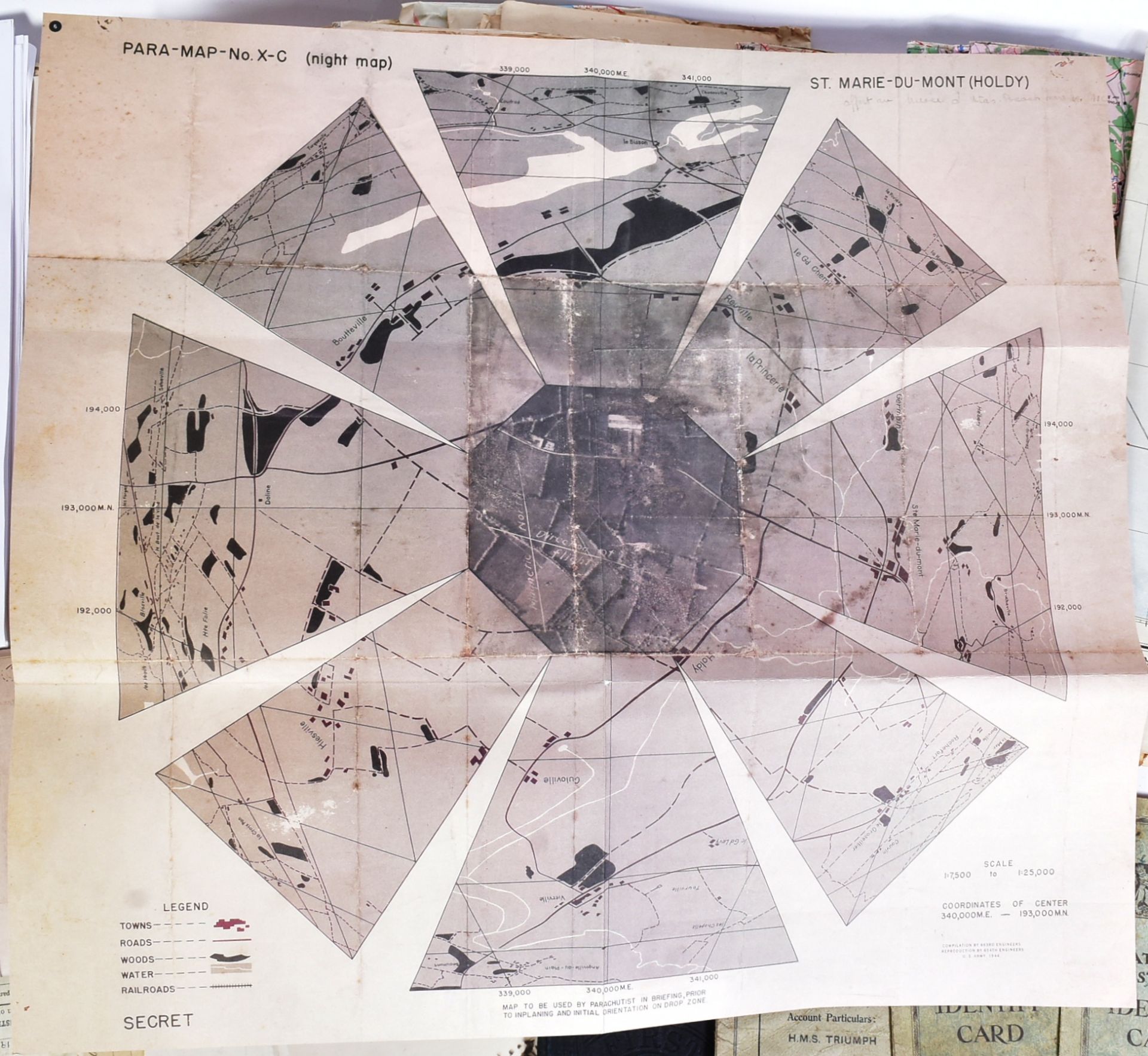 COLLECTION OF WWII SECOND WORLD WAR RAF MAPS - Bild 5 aus 6