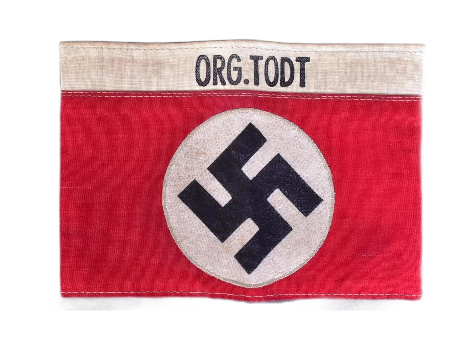 WWII SECOND WORLD WAR GERMAN ORG TODT ARMBAND