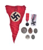 COLLECTION OF WWII GERMAN MEDALS & FANTASY ITEMS