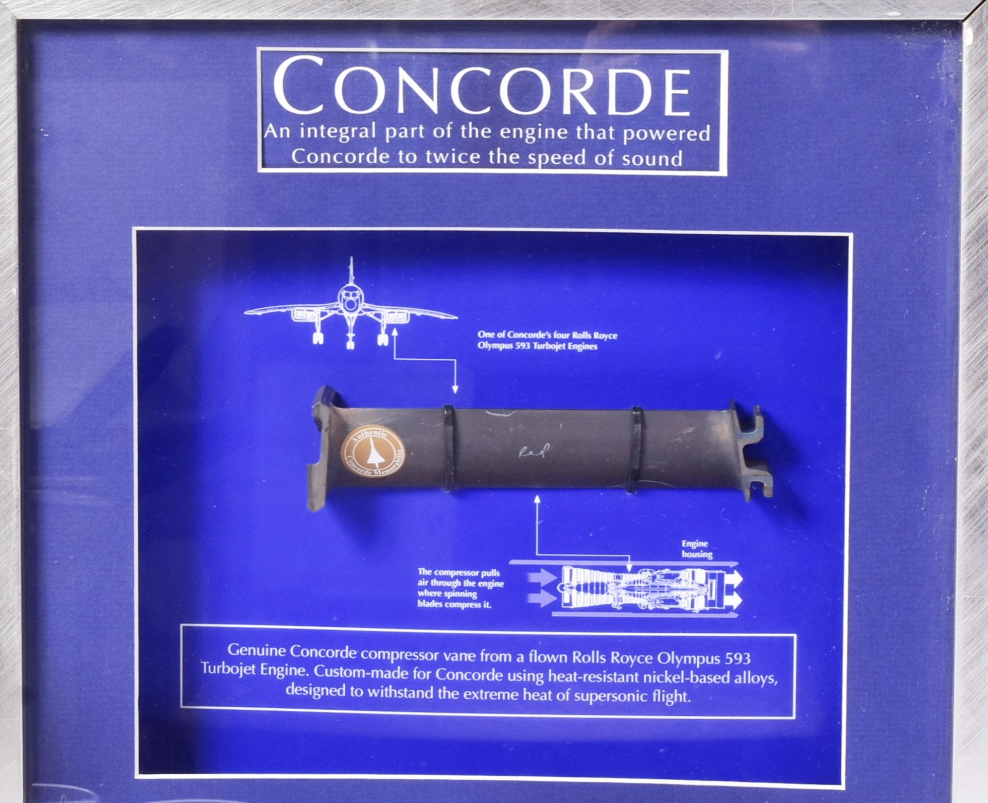 CONCORDE - GENUINE COMPRESSOR VANE & GLASS DECANTER SET - Image 2 of 5