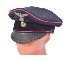 WWII SECOND WORLD WAR GERMAN FIREMANS VISOR CAP