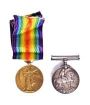 WWI FIRST WORLD WAR MEDAL PAIR - ROYAL ARTILLERY BOMBARDIER
