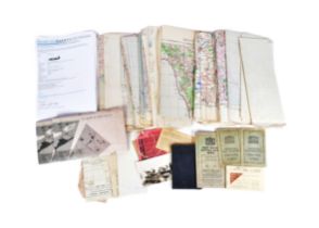 COLLECTION OF WWII SECOND WORLD WAR RAF MAPS