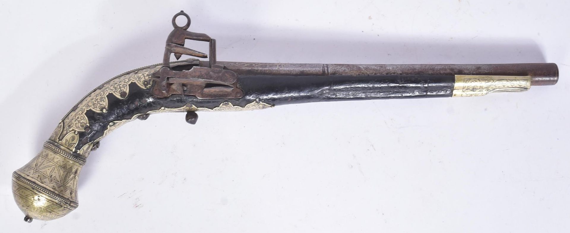 19TH CENTURY OTTOMAN EMPIRE FLINTLOCK PISTOL - Bild 2 aus 7