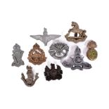 COLLECTION OF WAR TIME ECONOMY CAP BADGES