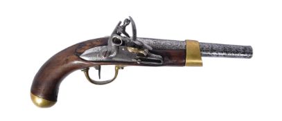 FRENCH 1ST EMPIRE NAPOLEONIC FLINT LOCK CAVALRY PISTOL