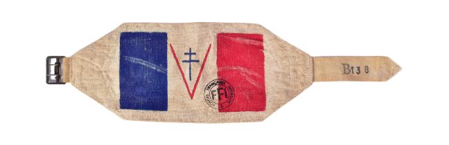 WWII SECOND WORLD WAR FREE FRENCH RESISTANCE ARM BAND