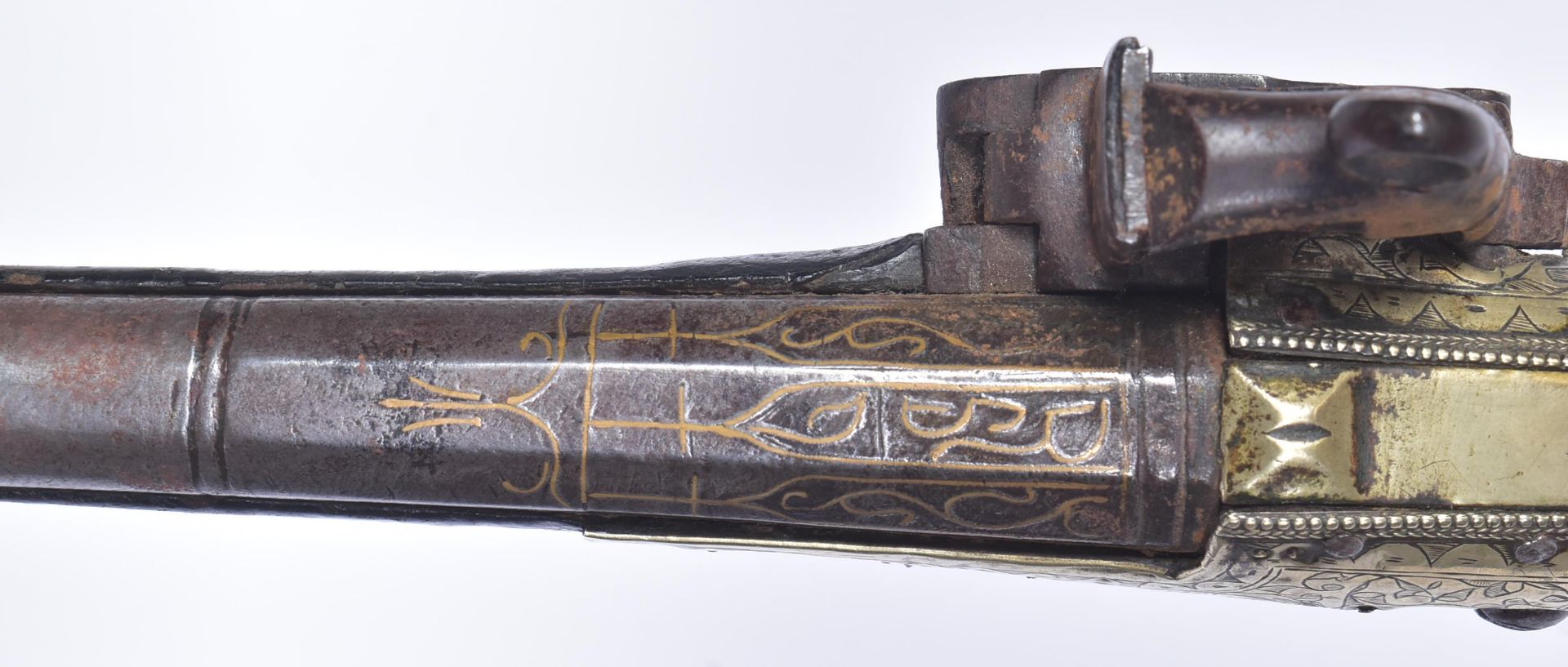 19TH CENTURY OTTOMAN EMPIRE FLINTLOCK PISTOL - Bild 7 aus 7