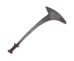 CENTRAL AFRICAN GBAYA PEOPLE THROWING AXE