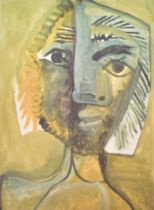 PABLO PICASSO (1881 - 1973) - TETE D'HOMME - 1971