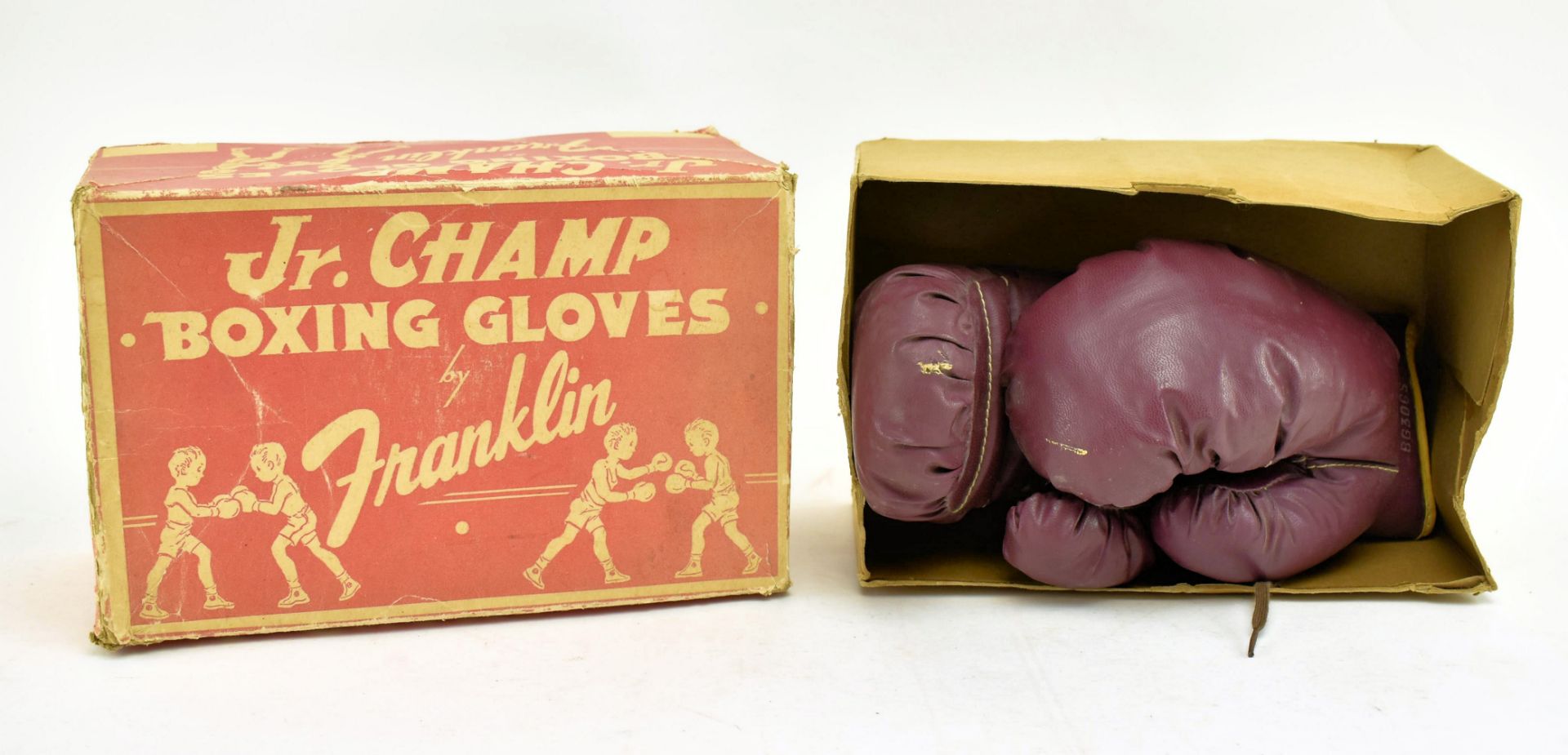 FRANKLIN - 1940S PAIR OF CHAMP BOXING GLOVES IN ORIGINAL BOX