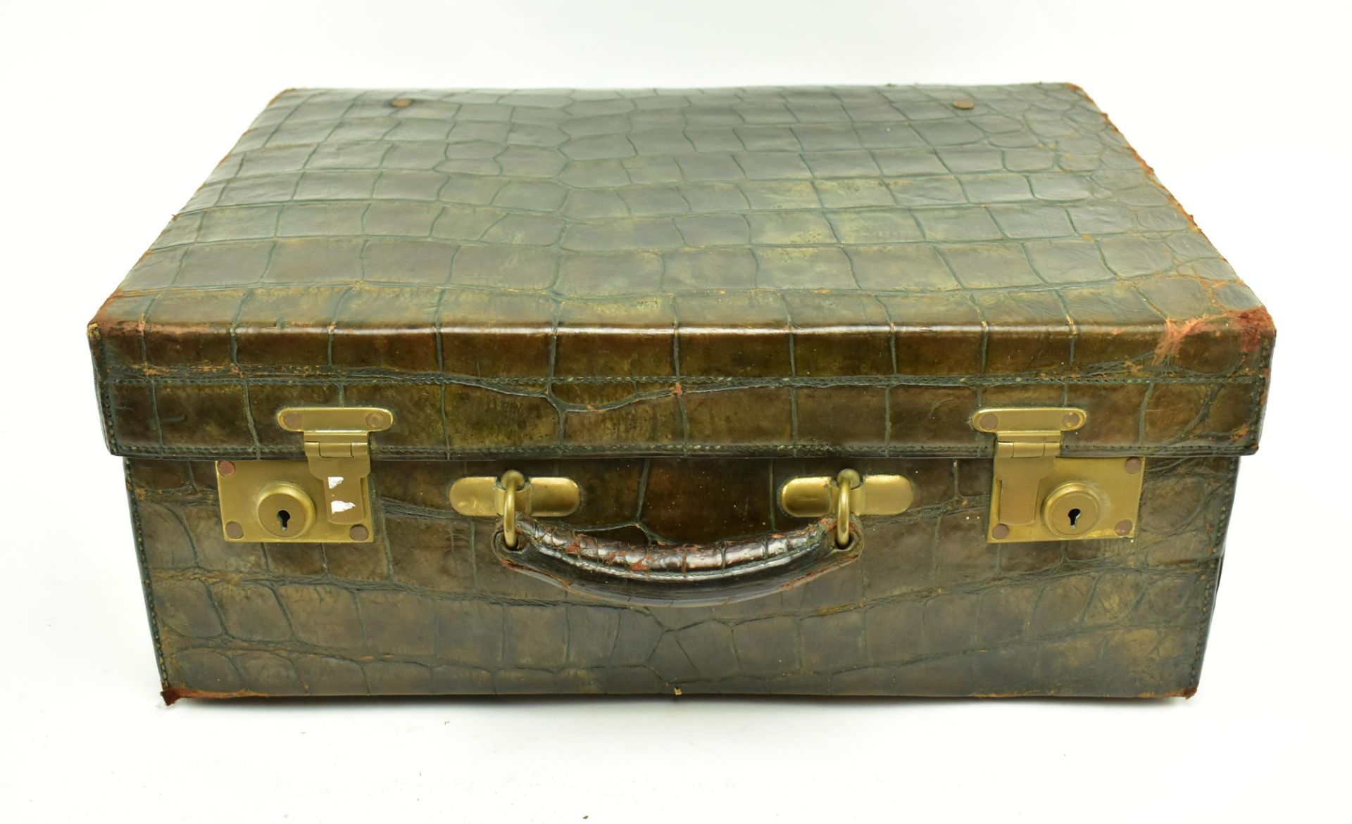 WALKER & HALL - LONDON - EDWARDIAN SNAKESKIN SUITCASE - Image 5 of 5