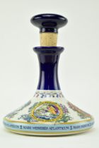 THE NELSON SHIP'S DECANTER - BRITISH NAVY PUSSER'S RUM 1L