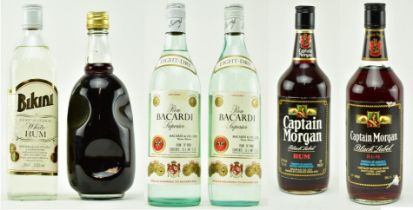 A COLLECTION OF 6 BOTTLES OF RUM - JAMAICAN AND OTHER RUM