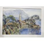 Margaret Longhurst, 'Rortola Bay, Yugoslavia', watercolour, initialled, titled verso, 22.5 x 33cm,