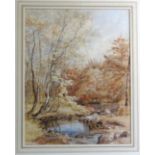 Phillip Mitchell (1814-1896), 'On the Plym, Autumn', signed watercolour, dated '51, 42 x 33cm.