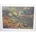 After Archibald Thorburn, 'The Bridle Path', a limited-edition coloured print, 480/850 and two other