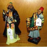 Two Royal Doulton figurines: 'Carpet Seller' HN1464 and 'Blue Beard' HN2105, (sword restored), (2).