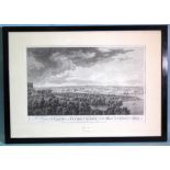 'A View of Hamoze and Plymouth Dock from Mount Edgcumbe', engraving after James Mason, 37 x 57cm, (