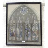 Unsigned, 'A Design for the Dempster Memorial Window - Saint Pauls Church, Greenock', watercolour