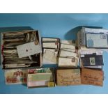 Various stamps and covers loose in a box, with main interest in Great Britain, with selection of