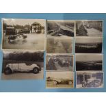 Twenty-two photographs of 1929-39 motorsport, including twelve of racing at Brooklands, three