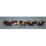 Britains Indian Army Set 66, 13th Duke of Connaught's Own Lancers, five mounted, (two arms
